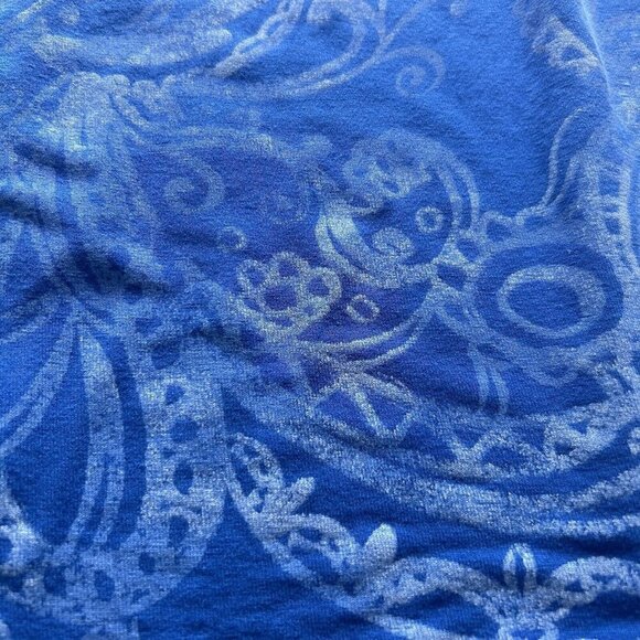 Fresh Produce Maxi Dress Women's Blue Smocked Paisley Print Size Small - Picture 10 of 11